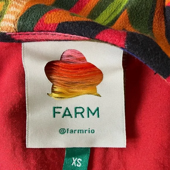 FARM RIO Patchwork Tapestry Ankle Dress Size X Small - Picture 8 of 10